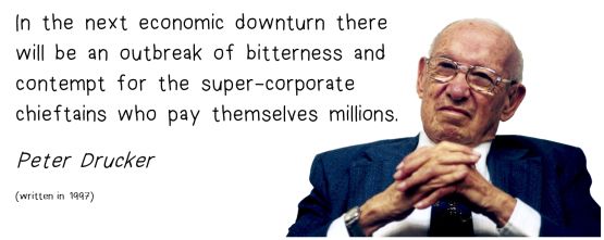 peter drucker super-corporate chieftains quote